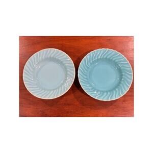 Franciscan Coronado Two Berry Bowls Aqua Glossy